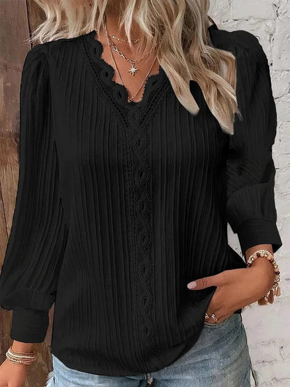 Bluse Damen - Elegant - Hochwertige Materialien - Perfekt für formelle und legere Anlässe