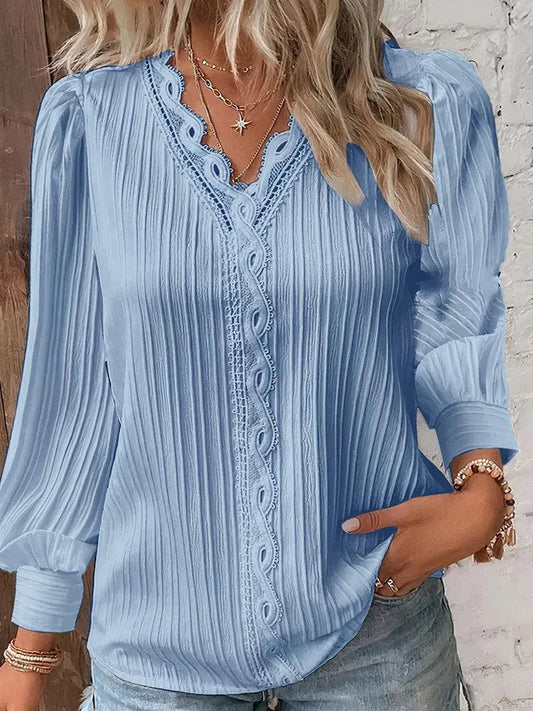 Bluse Damen - Elegant - Hochwertige Materialien - Perfekt für formelle und legere Anlässe