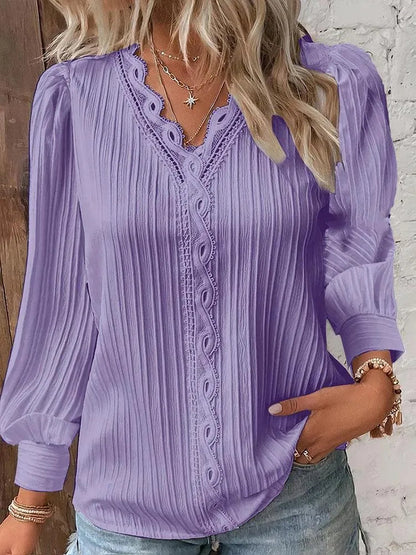 Bluse Damen - Elegant - Hochwertige Materialien - Perfekt für formelle und legere Anlässe