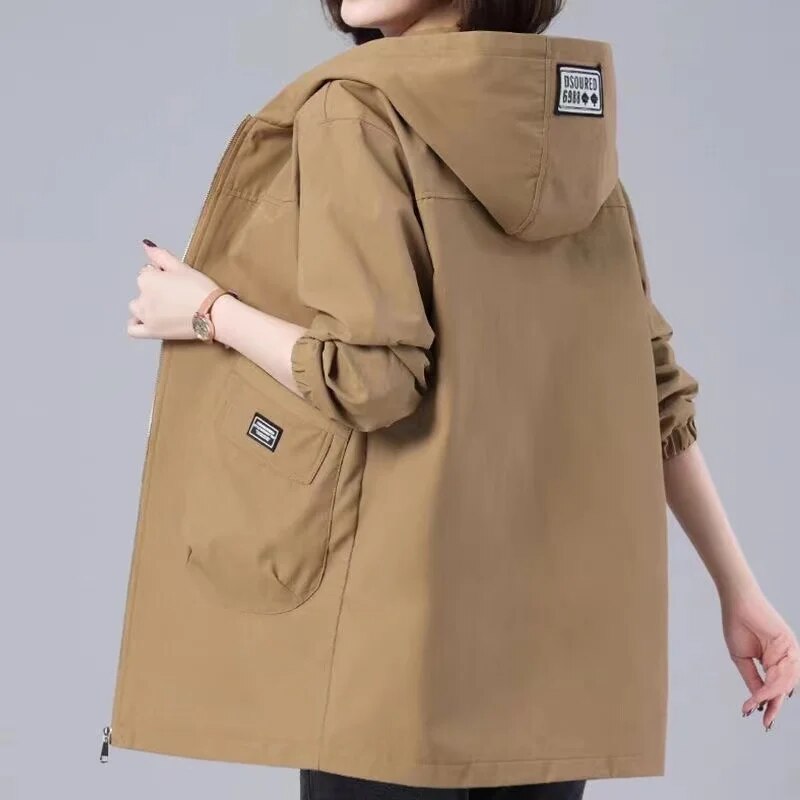 Kimberly | Lange Frühjahrskapuzenjacke