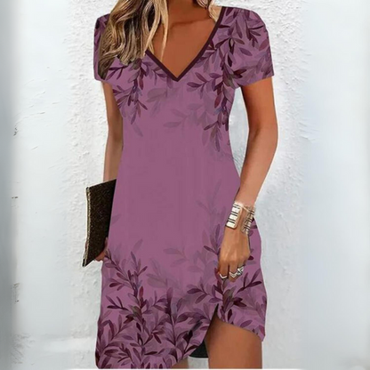 Vanda - Blattwerk Damen Kleid