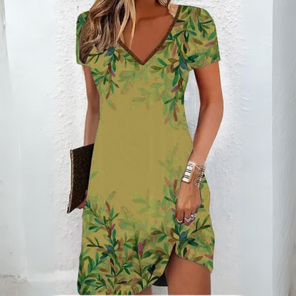 Vanda - Blattwerk Damen Kleid