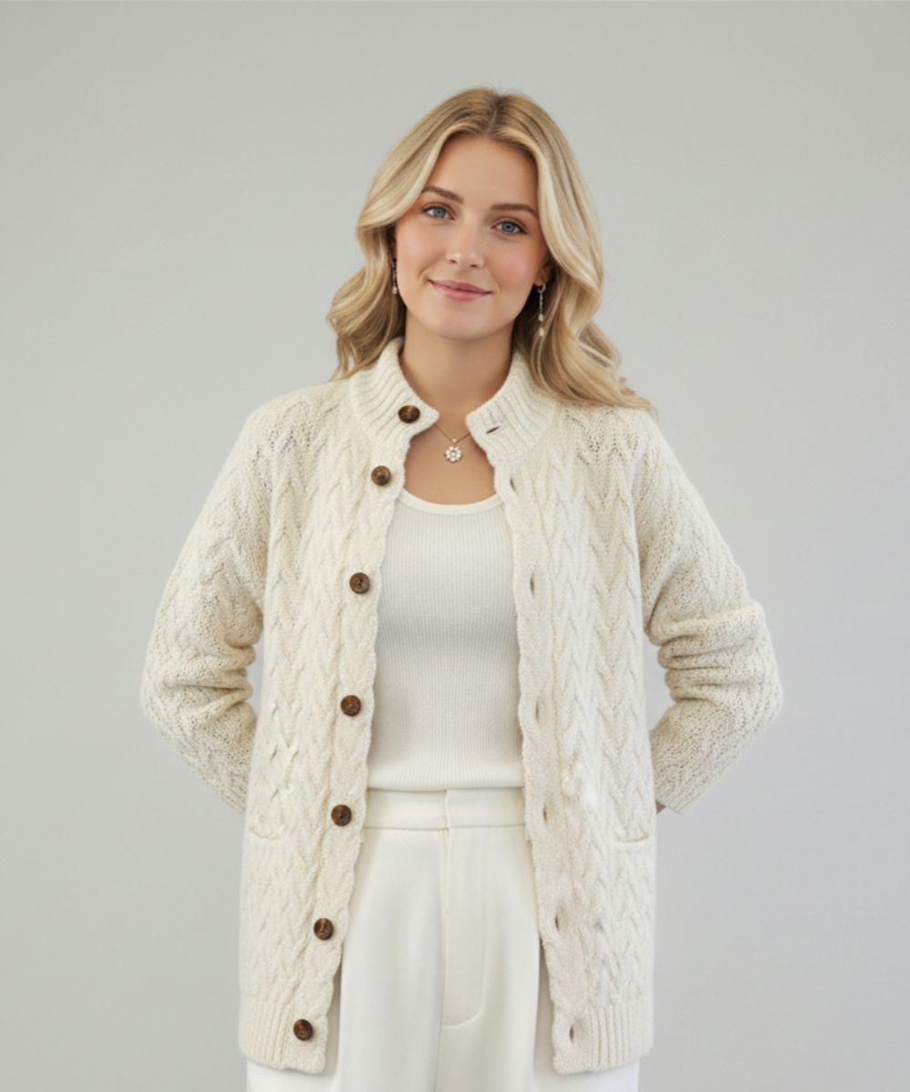 Nora – Schicke und lässige Damenstrickjacke | Komfort und Eleganz für jeden Tag