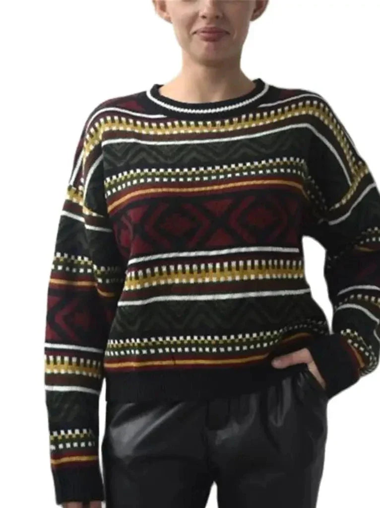 Vintage-Strickpullover für Frauen