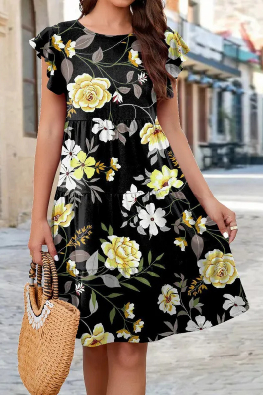 Vivienne | Kleid mit gerafften Ärmeln für den Sommer