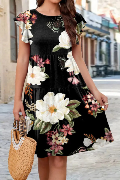 Vivienne | Kleid mit gerafften Ärmeln für den Sommer
