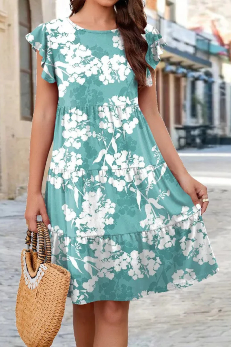 Vivienne | Kleid mit gerafften Ärmeln für den Sommer
