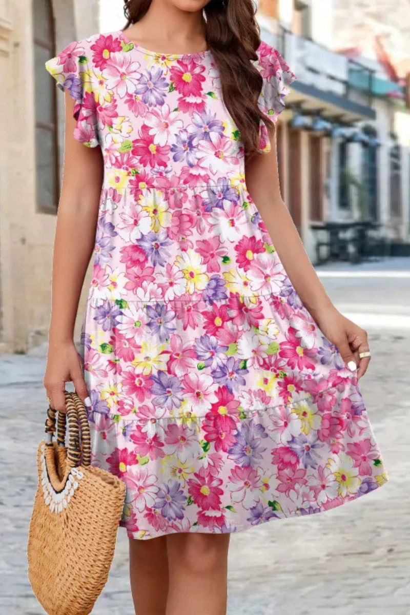 Vivienne | Kleid mit gerafften Ärmeln für den Sommer