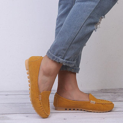 Damen Denim Flats Jeans Schuhe