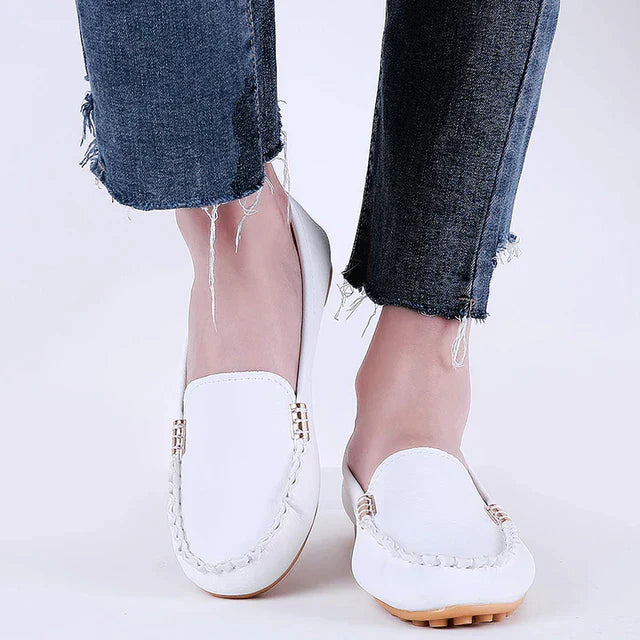 Damen Denim Flats Jeans Schuhe