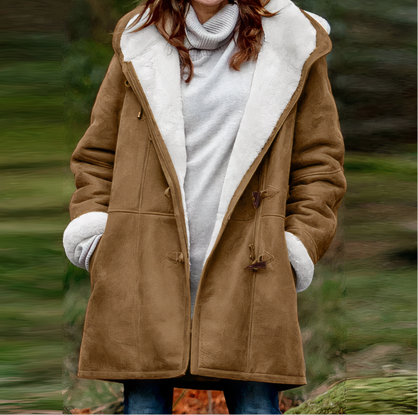 Wennie - Wintermantel aus Samt für Damen