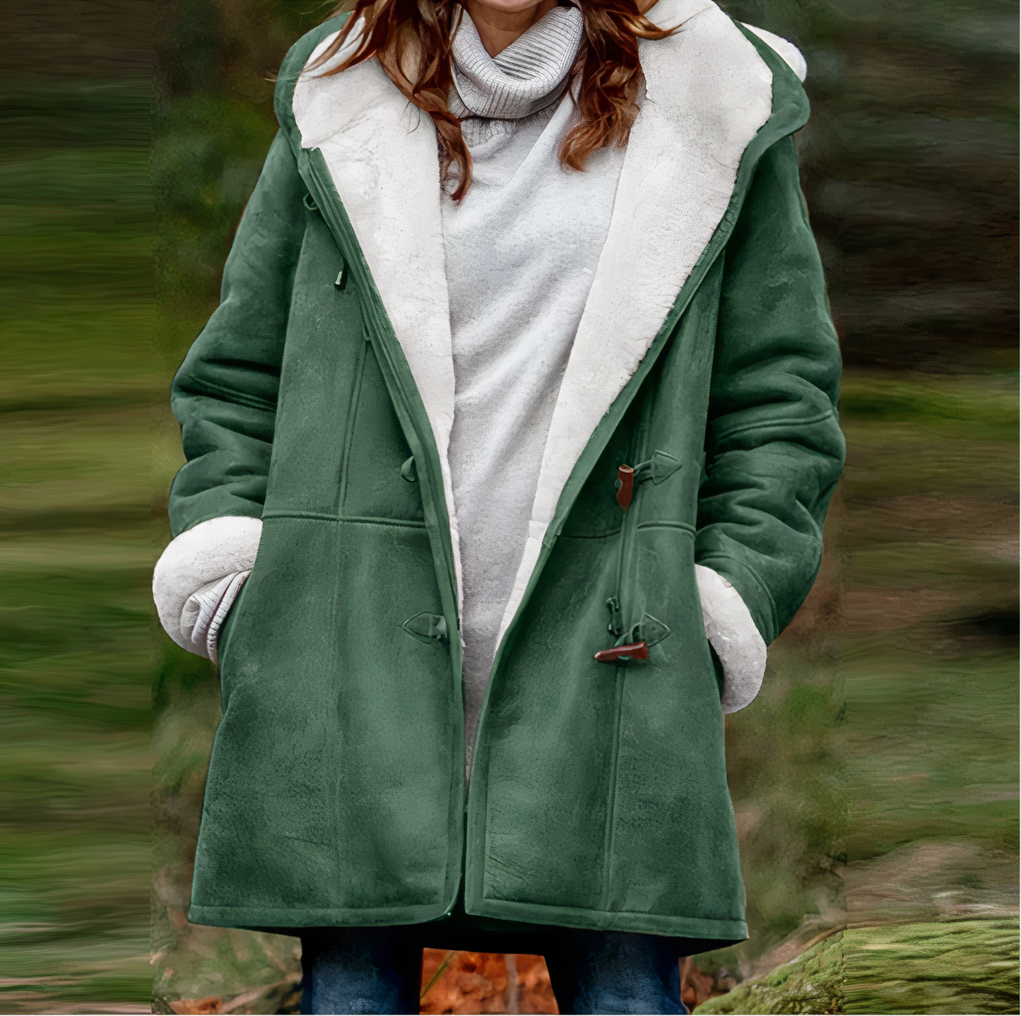 Wennie - Wintermantel aus Samt für Damen