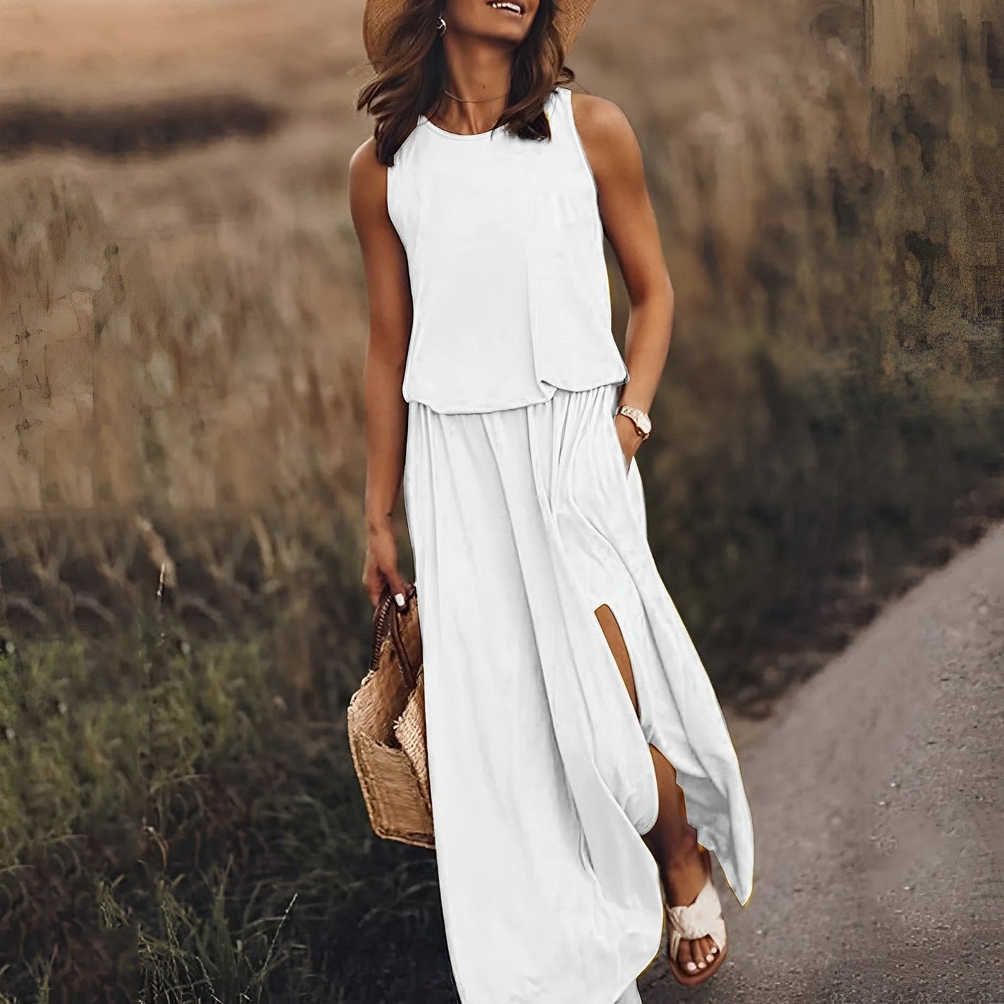 JONNA - Elegantes buntes Kleid