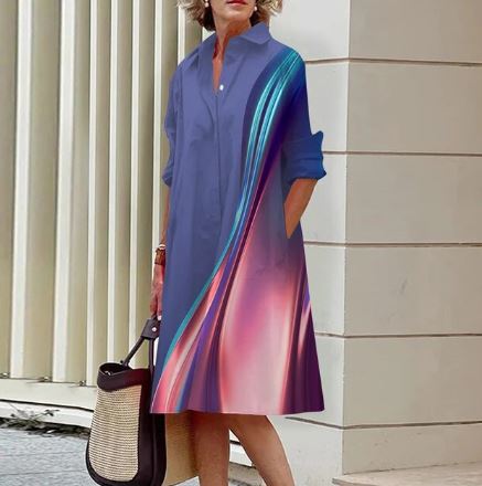 Lillian - Hemdkleid mit Farbverlauf für Frauen