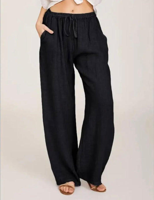 Mila | Luftige Leinenhose | Lässig & Bequem | Hohe Taille
