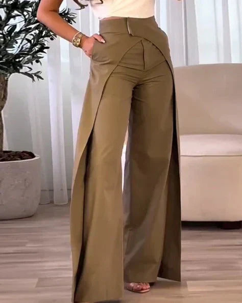 Elegante Hose mit hoher Taille für Damen