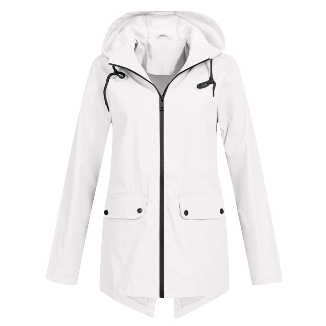 Fleur - Eleganter Damenmantel aus glattem Stoff