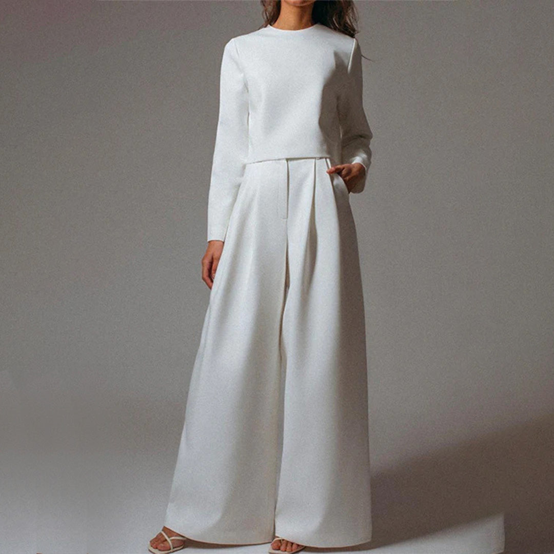 Lina - Elegante Bluse mit V-Ausschnitt für Frauen