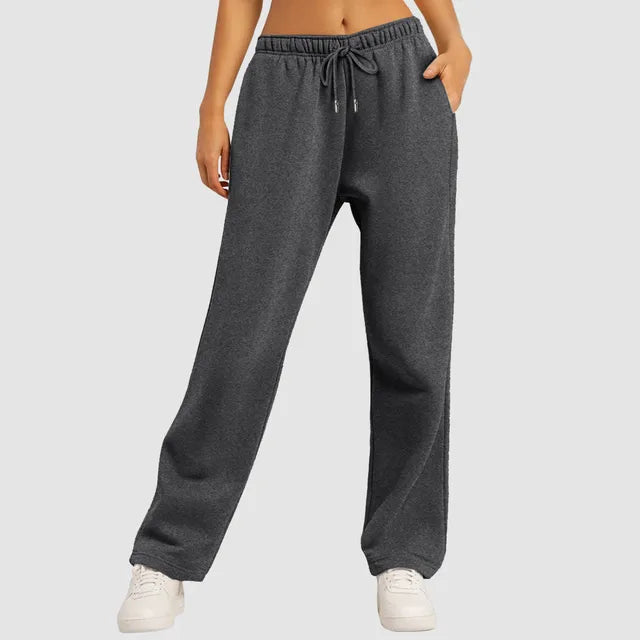 Olivia - Gefütterte Jogginghose mit weitem Bein für Frauen