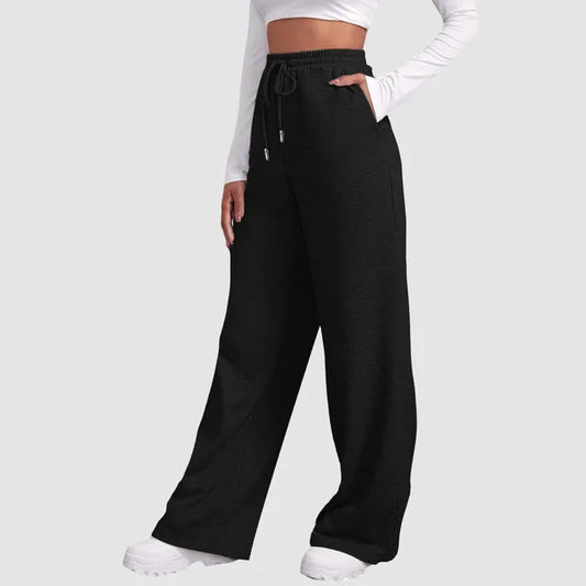 Shiela - Jogginghose gefütterte Hose mit weiten Beinen für Frauen