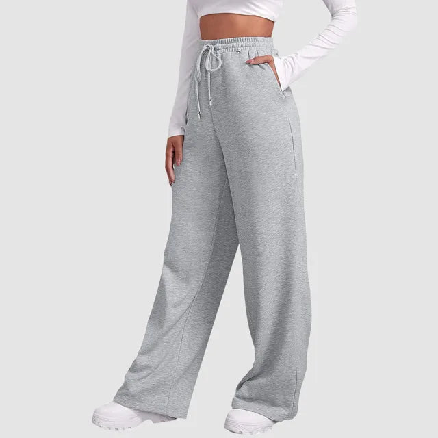 Shiela - Jogginghose gefütterte Hose mit weiten Beinen für Frauen