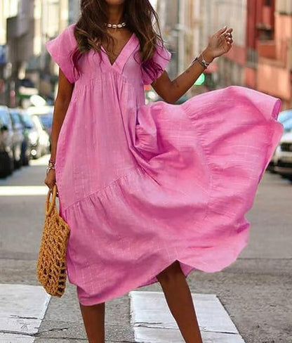 Winona - Lockeres elegantes Kleid für verschiedene Anlässe