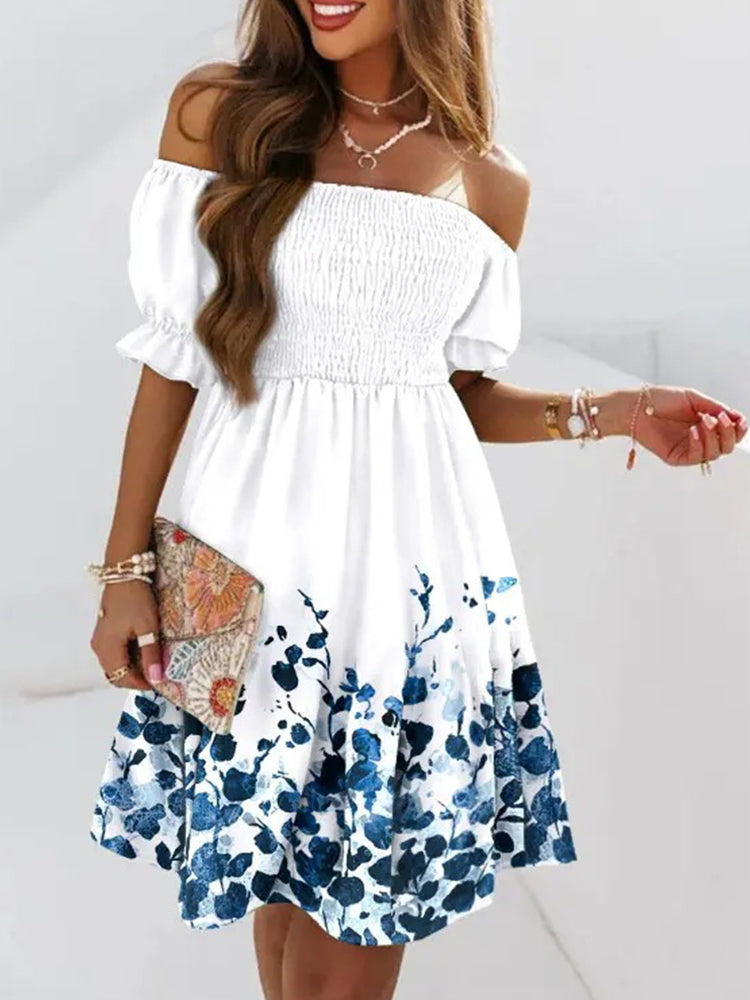 "Yanna" Modisches Schulterkleid