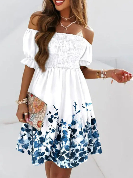 "Yanna" Modisches Schulterkleid