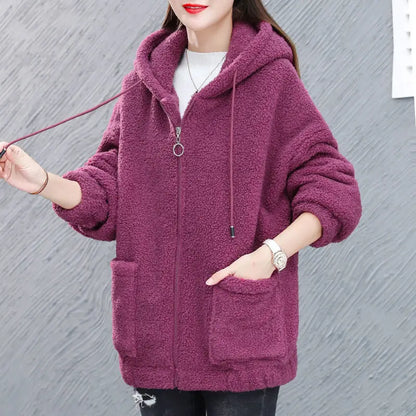 Lara - Fleecejacke mit Kapuze für Frauen