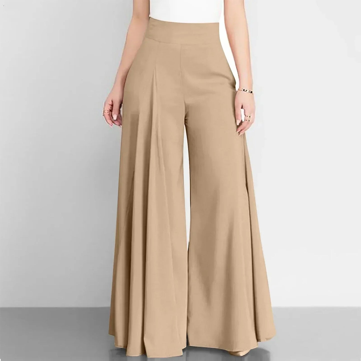 Elegante Hose-mit-hoher-Taille