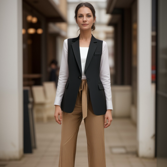 Iris - Stylischer ärmelloser Blazer für Frauen