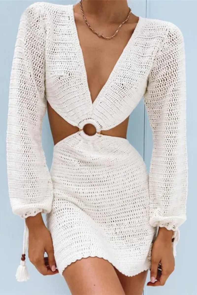 Wrenley | Women Lace Solid Kleider