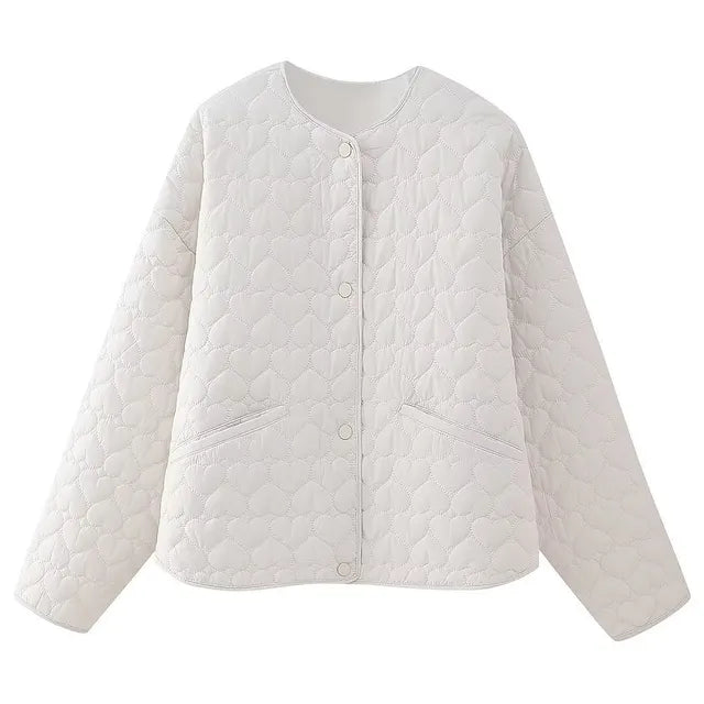 – Steppjacke mit Herzmotiv