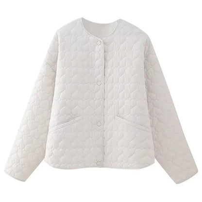 – Steppjacke mit Herzmotiv