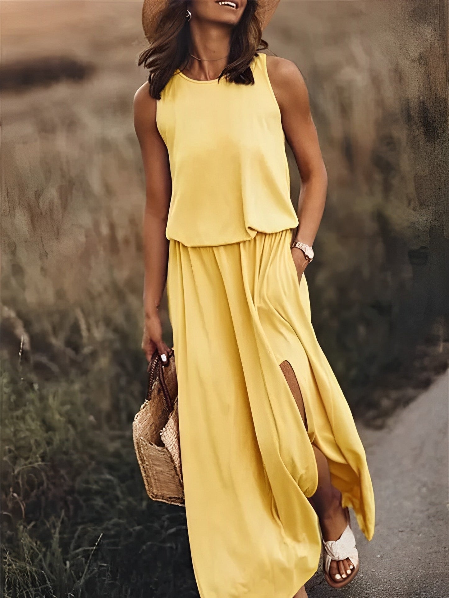 JONNA - Elegantes buntes Kleid