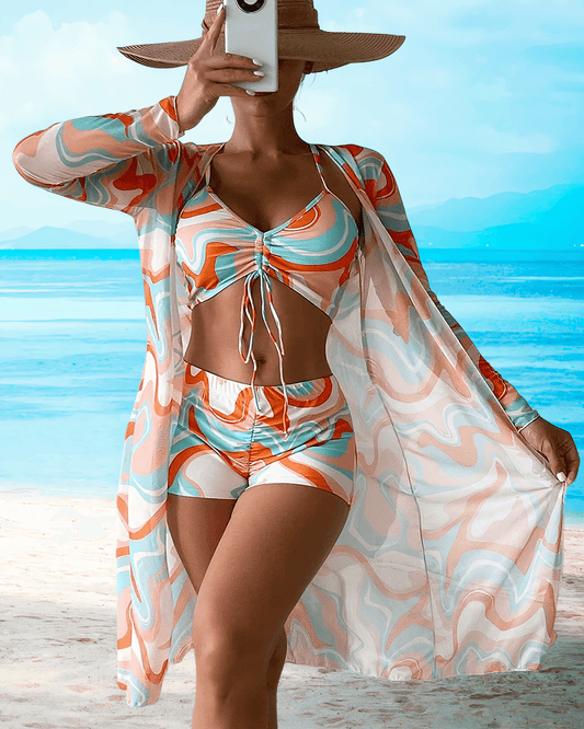 Kimono Set - Trendy Beachwear - Luftig - Perfekt für sonnige Tage