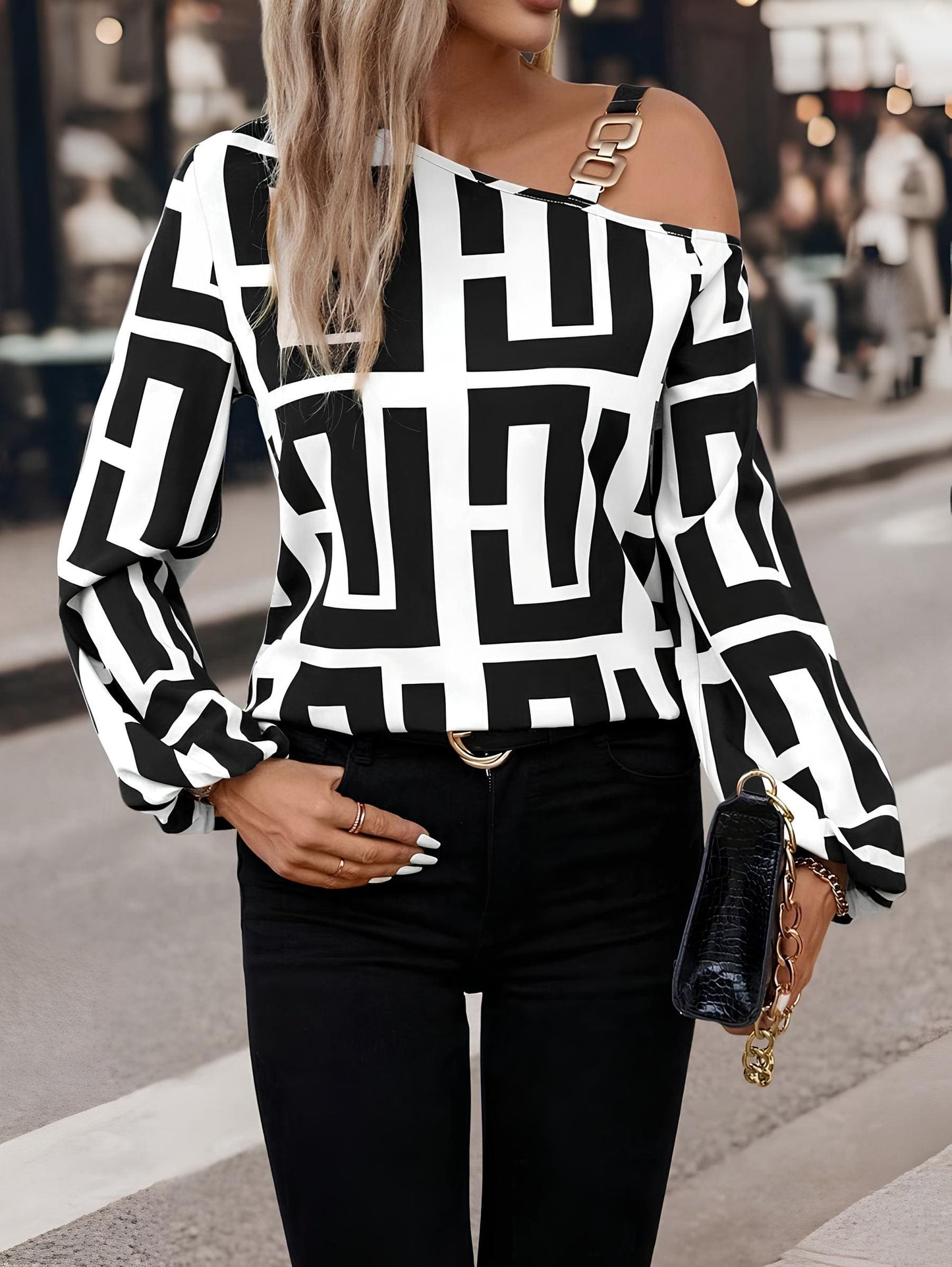 Yelena modernes Muster Shirt