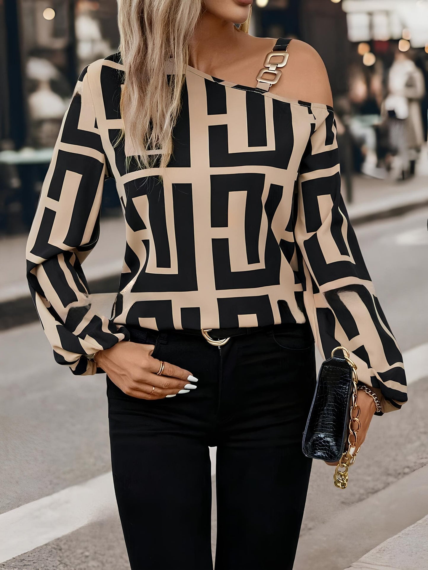 Yelena modernes Muster Shirt