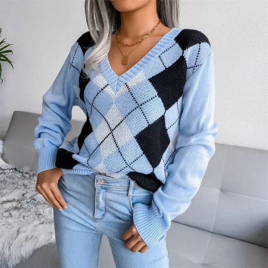 Charlize | Kuscheliger Strickpullover mit V-Ausschnitt