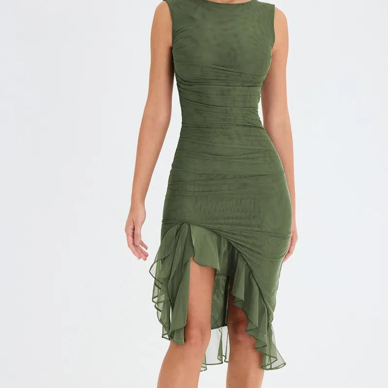Zelia - Midikleid mit Rüschen