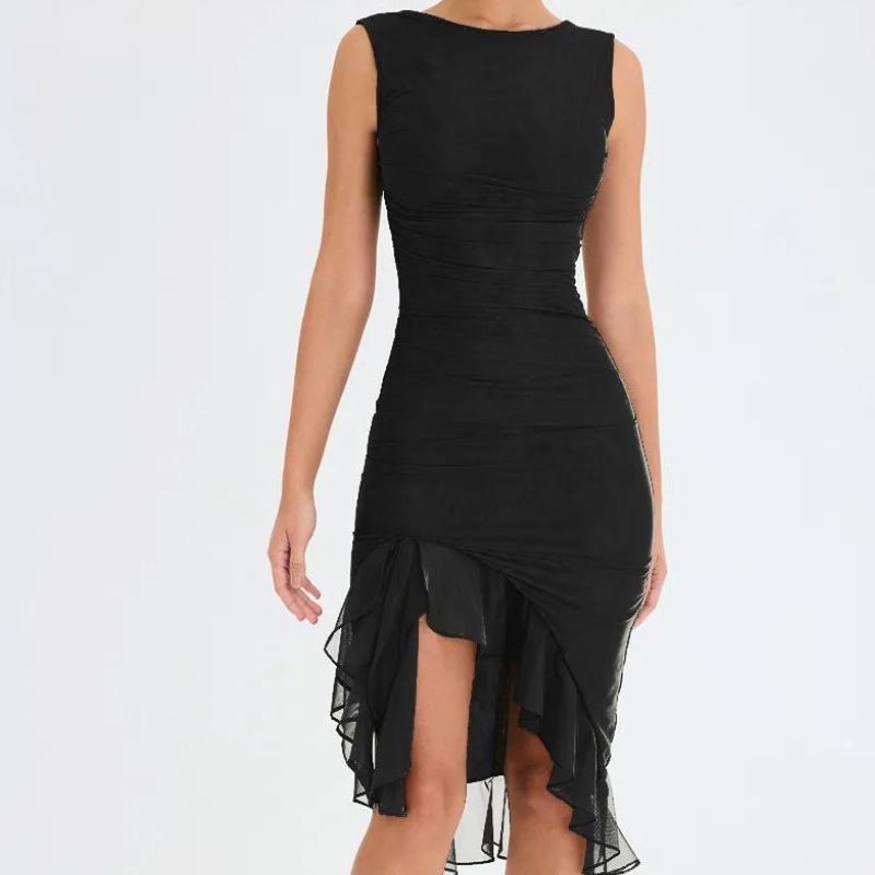 Zelia - Midikleid mit Rüschen