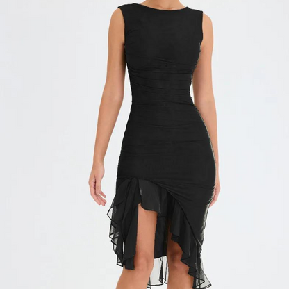 Zelia - Midikleid mit Rüschen
