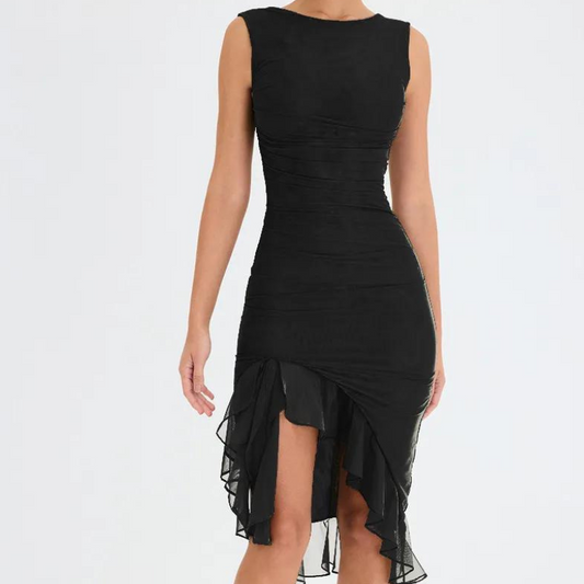 Zelia - Midikleid mit Rüschen