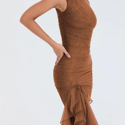 Zelia - Midikleid mit Rüschen