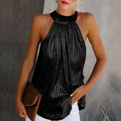 Sandra - Metallisches Trägertop für Frauen - Elegant & Modern