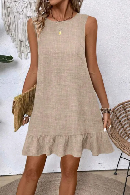 Zuri | Sommer Lockeres Rüschenkleid