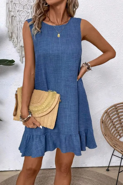 Zuri | Sommer Lockeres Rüschenkleid