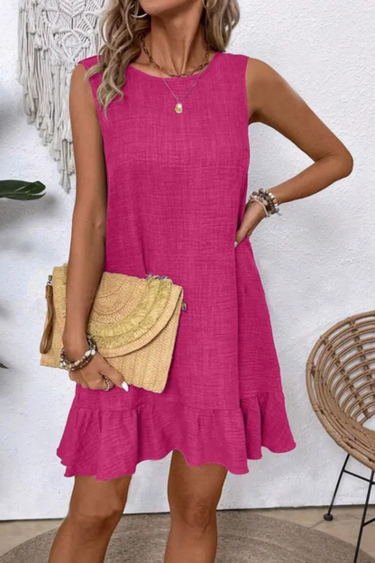 Zuri | Sommer Lockeres Rüschenkleid