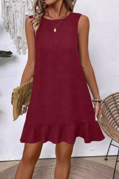 Zuri | Sommer Lockeres Rüschenkleid
