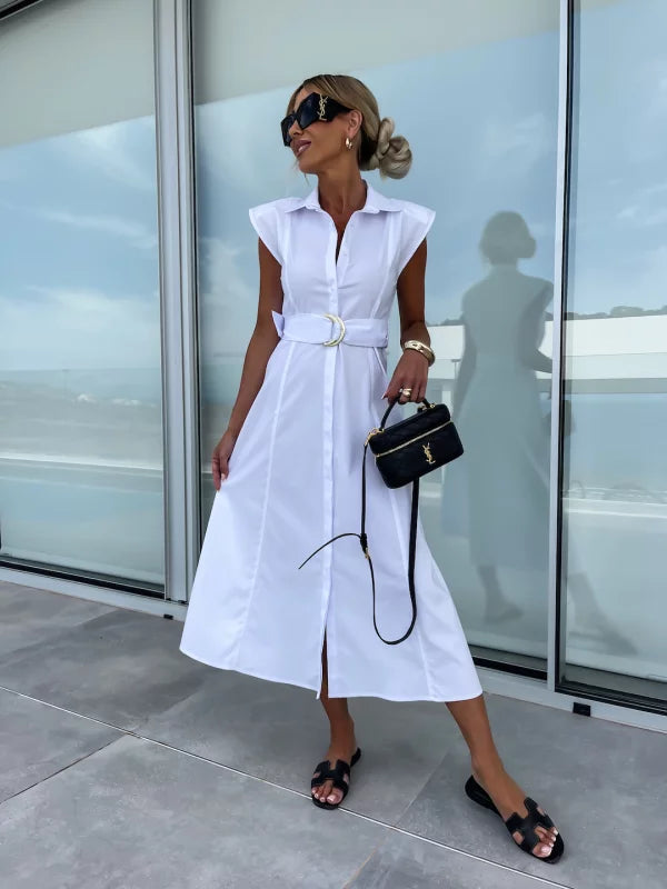 Kleid in A-Linie - Casual - Baumwollmischung - Perfekt für Sommerabende